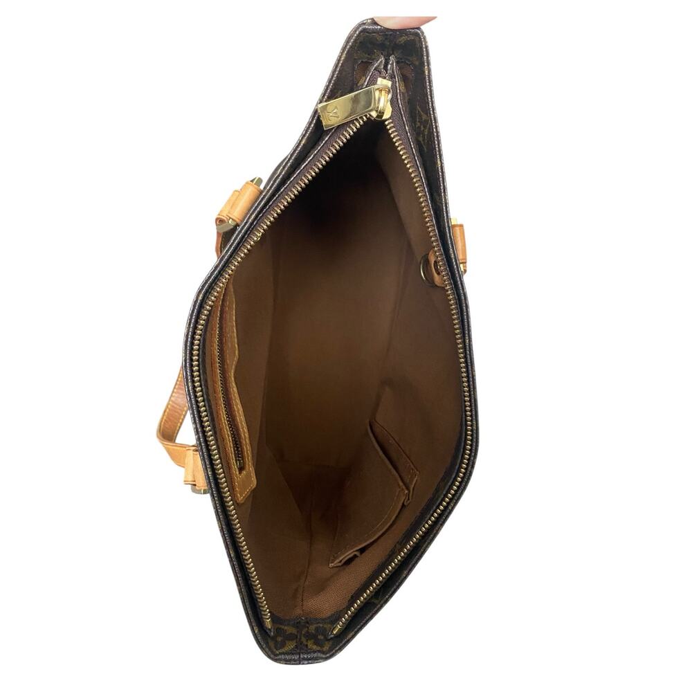 Louis Vuitton Cabas Piano Tote Bag Monogram LV Canvas Brown Shoulder Bag Travel - Picture 8 of 16